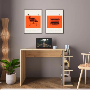 pak-197-000272-1 ΓΡΑΦΕΙΟ ΕΡΓΑΣΙΑΣ TOSKA PAKOWORLD ΣΕ OAK- ΑΝΘΡΑΚΙ ΑΠΟΧΡΩΣΗ 114X56X76ΕΚ