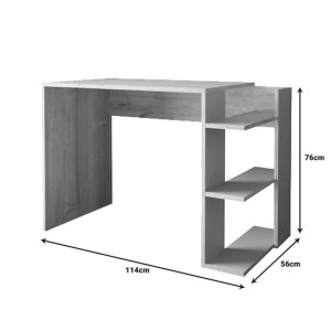 pak-197-000273-2 ΓΡΑΦΕΙΟ ΕΡΓΑΣΙΑΣ TOSKA PAKOWORLD ΣΕ OAK- SANDSTONE ΑΠΟΧΡΩΣΗ 114X56X76ΕΚ