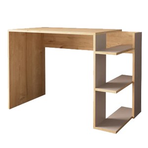 pak-197-000273 ΓΡΑΦΕΙΟ ΕΡΓΑΣΙΑΣ TOSKA PAKOWORLD ΣΕ OAK- SANDSTONE ΑΠΟΧΡΩΣΗ 114X56X76ΕΚ