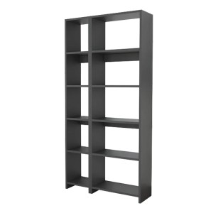 pak-197-000283 ΒΙΒΛΙΟΘΗΚΗ ALKATHI PAKOWORLD ΣΕ ΑΝΘΡΑΚΙ ΑΠΟΧΡΩΣΗ 77X22X160ΕΚ