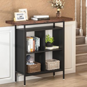 pak-197-000296-1 ΤΡΑΠΕΖΙ ΜΠΑΡ STOLIK PAKOWORLD ΣΕ ΚΑΡΥΔΙ-ΜΑΥΡΗ ΑΠΟΧΡΩΣΗ 100X35X110ΕΚ