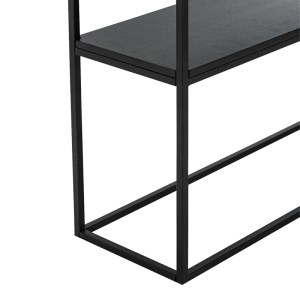 pak-197-000298-4 ΚΟΝΣΟΛΑ CASTEL I PAKOWORLD ΣΕ ΛΕΥΚΗ ΟΨΗ ΜΑΡΜΑΡΟΥ - ΜΑΥΡΟ ΜΕΤΑΛΛΟ 120X35X80ΕΚ