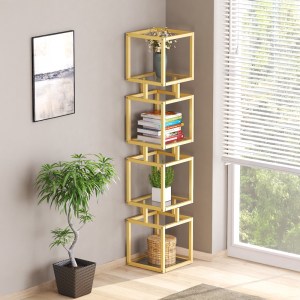 pak-197-000300-1 ΡΑΦΙΕΡΑ ΜΕΤΑΛΛΙΚΗ ΕΠΙΔΑΠΕΔΙΑ KUBO PAKOWORLD ΣΕ ΧΡΥΣΗ ΑΠΟΧΡΩΣΗ 30X30X150ΕΚ