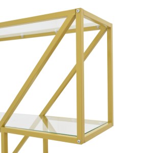 pak-197-000306-4 ΡΑΦΙΕΡΑ AYLAN PAKOWORLD ΓΥΑΛΙ - ΜΕΤΑΛΛΟ ΣΕ ΧΡΥΣΗ ΑΠΟΧΡΩΣΗ 100X30X200ΕΚ