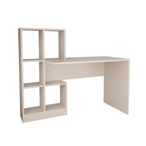 pak-197-000308 ΓΡΑΦΕΙΟ ΕΡΓΑΣΙΑΣ ΜΕ ΒΙΒΛΙΟΘΗΚΗ DUSTIN PAKOWORLD ΣΕ ΑΠΟΧΡΩΣΗ ΑΝΟΙΧΤΟ ΓΚΡΙ 118X56X112ΕΚ