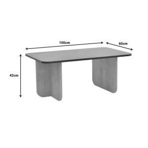 pak-197-000311-5 ΤΡΑΠΕΖΙ BECA PAKOWORLD ΣΕ OAK-ΜΑΥΡΟ ΑΠΟΧΡΩΣΗ 100X60X42ΕΚ