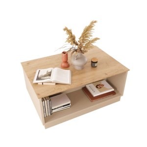 pak-197-000313-2 ΤΡΑΠΕΖΙ MONIK PAKOWORLD ΣΕ OAK-ΑΝΟΙΧΤΟ ΓΚΡΙ ΑΠΟΧΡΩΣΗ 90X56X40ΕΚ