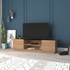 pak-197-000316-1 ΕΠΙΠΛΟ ΤΗΛΕΟΡΑΣΗΣ BETNA PAKOWORLD ΣΕ ΚΑΡΥΔΙ ΑΠΟΧΡΩΣΗ ΜΕ ΜΑΥΡΗ ΟΨΗ ΜΑΡΜΑΡΟΥ 150X42X48ΕΚ
