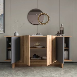 pak-197-000317-2 ΜΠΟΥΦΕΣ DIONA PAKOWORLD ΣΕ ΑΝΘΡΑΚΙ - OAK ΑΠΟΧΡΩΣΗ 180X45X80ΕΚ