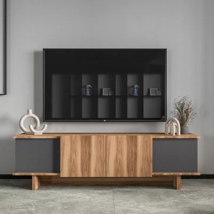 pak-197-000318-2 ΕΠΙΠΛΟ ΤΗΛΕΟΡΑΣΗΣ DIONA PAKOWORLD ΣΕ ΑΝΘΡΑΚΙ-OAK ΑΠΟΧΡΩΣΗ 180X33X50ΕΚ