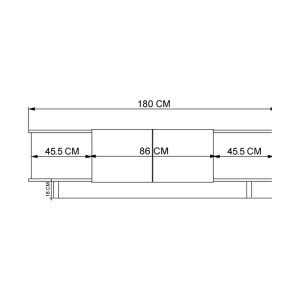 pak-197-000318-4 ΕΠΙΠΛΟ ΤΗΛΕΟΡΑΣΗΣ DIONA PAKOWORLD ΣΕ ΑΝΘΡΑΚΙ-OAK ΑΠΟΧΡΩΣΗ 180X33X50ΕΚ