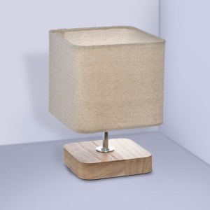 pak-199-000003-1 ΕΠΙΤΡΑΠΕΖΙΟ ΦΩΤΙΣΤΙΚΟ SAND PAKOWORLD Ε14 ΞΥΛΙΝΟ ΜΕΤΑΛΛΙΚΟ ΦΥΣΙΚΟ-ΕΚΡΟΥ 15X15X21ΕΚ