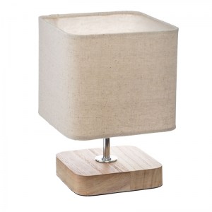pak-199-000003 ΕΠΙΤΡΑΠΕΖΙΟ ΦΩΤΙΣΤΙΚΟ SAND PAKOWORLD Ε14 ΞΥΛΙΝΟ ΜΕΤΑΛΛΙΚΟ ΦΥΣΙΚΟ-ΕΚΡΟΥ 15X15X21ΕΚ