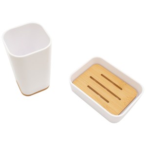 pak-199-000036-1 ΣΕΤ ΑΞΕΣΟΥΑΡ ΜΠΑΝΙΟΥ NATURE PAKOWORLD 2ΤΜΧ PP ΧΡΩΜΑ ΛΕΥΚΟ