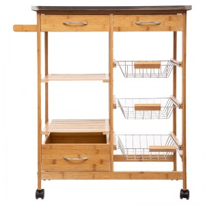 pak-199-000130-1 ΤΡΟΛΕΙ-ΡΑΦΙΕΡΑ 7ΟΡΟΦΗ ESLA PAKOWORLD BAMBOO ΦΥΣΙΚΟ-ΛΕΥΚΟ 73,5X37X86ΕΚ
