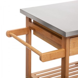 pak-199-000130-3 ΤΡΟΛΕΙ-ΡΑΦΙΕΡΑ 7ΟΡΟΦΗ ESLA PAKOWORLD BAMBOO ΦΥΣΙΚΟ-ΛΕΥΚΟ 73,5X37X86ΕΚ