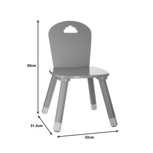 pak-199-000329-2 ΠΑΙΔΙΚΗ ΚΑΡΕΚΛΑ PLAYFUL PAKOWORLD ΓΚΡΙ 32X31,5X50ΕΚ