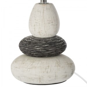 pak-199-000456-1 ΕΠΙΤΡΑΠΕΖΙΟ ΦΩΤΙΣΤΙΚΟ ROCKGEM PAKOWORLD Ε27 IVORY-ΑΝΘΡΑΚΙ Φ18X33ΕΚ