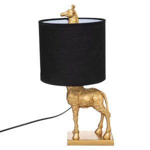 pak-199-000477-1 ΕΠΙΤΡΑΠΕΖΙΟ ΦΩΤΙΣΤΙΚΟ GIRAFFE PAKOWORLD Ε27 ΜΑΥΡΟ-ΧΡΥΣΟ 22.5X20X42ΕΚ