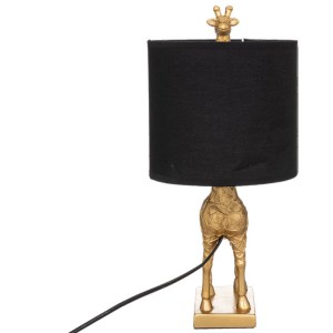 pak-199-000477-2 ΕΠΙΤΡΑΠΕΖΙΟ ΦΩΤΙΣΤΙΚΟ GIRAFFE PAKOWORLD Ε27 ΜΑΥΡΟ-ΧΡΥΣΟ 22.5X20X42ΕΚ
