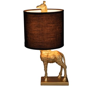 pak-199-000477 ΕΠΙΤΡΑΠΕΖΙΟ ΦΩΤΙΣΤΙΚΟ GIRAFFE PAKOWORLD Ε27 ΜΑΥΡΟ-ΧΡΥΣΟ 22.5X20X42ΕΚ
