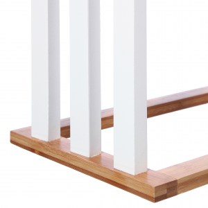 pak-199-000498-1 ΚΡΕΜΑΣΤΡΑ ΕΠΙΔΑΠΕΔΙΑ TOWER PAKOWORLD MDF-ΜΠΑΜΠΟΥ ΛΕΥΚΟ-ΦΥΣΙΚΟ 55X24X82ΕΚ