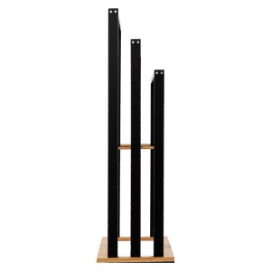 pak-199-000508-2 ΚΡΕΜΑΣΤΡΑ ΕΠΙΔΑΠΕΔΙΑ TOWER PAKOWORLD MDF-ΜΠΑΜΠΟΥ ΜΑΥΡΟ-ΦΥΣΙΚΟ 55X24X82ΕΚ