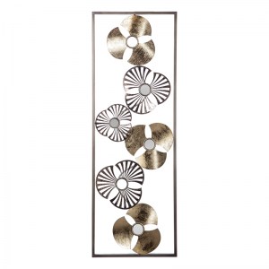 pak-199-000562-1 ΔΙΑΚΟΣΜΗΤΙΚΟ ΤΟΙΧΟΥ BLOMMA PAKOWORLD ΑΝΤΙΚΕ ΧΡΥΣΟ ΜΕΤΑΛΛΟ 31X3.5X90ΕΚ