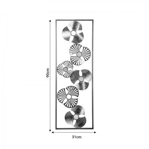 pak-199-000562-3 ΔΙΑΚΟΣΜΗΤΙΚΟ ΤΟΙΧΟΥ BLOMMA PAKOWORLD ΑΝΤΙΚΕ ΧΡΥΣΟ ΜΕΤΑΛΛΟ 31X3.5X90ΕΚ