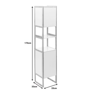 pak-199-000579-2 ΝΤΟΥΛΑΠΙ-ΣΤΗΛΗ ΤΟΙΧΟΥ DERFEN PAKOWORLD MDF ΣΕ ΛΕΥΚΗ-ΦΥΣΙΚΗ ΑΠΟΧΡΩΣΗ 33X33X170ΕΚ