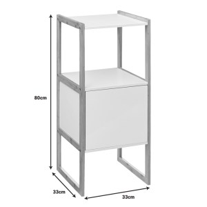 pak-199-000580-3 ΝΤΟΥΛΑΠΙ ΤΟΙΧΟΥ ΧΑΜΗΛΟ DERFEN PAKOWORLD ΣΕ ΛΕΥΚΗ-ΦΥΣΙΚΗ ΑΠΟΧΡΩΣΗ 33X33X80ΕΚ