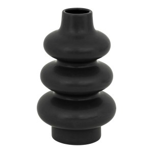 pak-199-000601 ΒΑΖΟ ZERVE PAKOWORLD ΚΕΡΑΜΙΚΟ ΣΕ ΜΑΥΡΗ ΑΠΟΧΡΩΣΗ Φ15.2X25ΕΚ