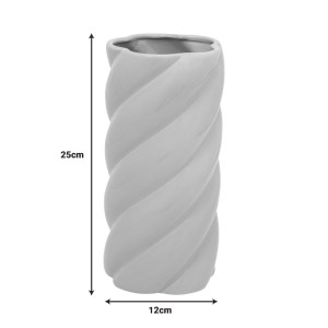 pak-199-000625-2 ΒΑΖΟ DERMEL PAKOWORLD ΚΕΡΑΜΙΚΟ ΣΕ ΜΠΕΖ ΑΠΟΧΡΩΣΗ Φ12X25ΕΚ