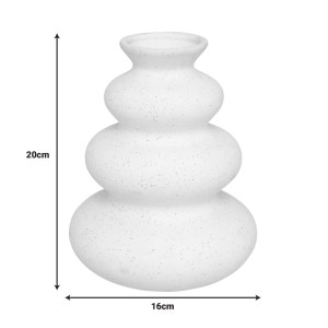 pak-199-000634-1 ΒΑΖΟ DELFAR PAKOWORLD ΚΕΡΑΜΙΚΟ ΣΕ ΛΕΥΚΗ ΑΠΟΧΡΩΣΗ Φ16X20ΕΚ