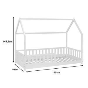 pak-199-000635-1 ΠΑΙΔΙΚΟ ΚΡΕΒΑΤΙ SLEEPY PAKOWORLD ΞΥΛΟ ΠΕΥΚΟΥ ΣΕ ΛΕΥΚΗ ΑΠΟΧΡΩΣΗ 90X190ΕΚ