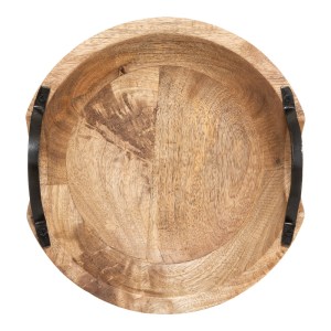 pak-199-000672-1 ΔΙΑΚΟΣΜΗΤΙΚΟΣ ΔΙΣΚΟΣ EVRIA PAKOWORLD MANGO ΞΥΛΟ ΣΕ ΦΥΣΙΚΗ ΑΠΟΧΡΩΣΗ 30X30X8ΕΚ