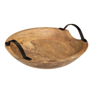 pak-199-000672 ΔΙΑΚΟΣΜΗΤΙΚΟΣ ΔΙΣΚΟΣ EVRIA PAKOWORLD MANGO ΞΥΛΟ ΣΕ ΦΥΣΙΚΗ ΑΠΟΧΡΩΣΗ 30X30X8ΕΚ