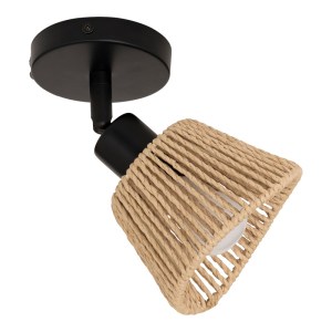 pak-199-000678-2 ΦΩΤΙΣΤΙΚΟ ΤΟΙΧΟΥ-ΑΠΛΙΚΑ HENDER PAKOWORLD ΣΕ ΦΥΣΙΚΗ-ΜΑΥΡΗ ΑΠΟΧΡΩΣΗ Φ10X19.5ΕΚ