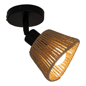 pak-199-000678-3 ΦΩΤΙΣΤΙΚΟ ΤΟΙΧΟΥ-ΑΠΛΙΚΑ HENDER PAKOWORLD ΣΕ ΦΥΣΙΚΗ-ΜΑΥΡΗ ΑΠΟΧΡΩΣΗ Φ10X19.5ΕΚ