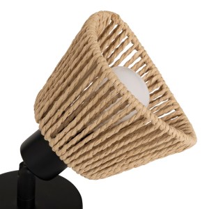 pak-199-000678-4 ΦΩΤΙΣΤΙΚΟ ΤΟΙΧΟΥ-ΑΠΛΙΚΑ HENDER PAKOWORLD ΣΕ ΦΥΣΙΚΗ-ΜΑΥΡΗ ΑΠΟΧΡΩΣΗ Φ10X19.5ΕΚ