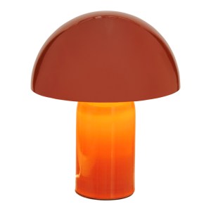 pak-199-000680-1 ΕΠΙΤΡΑΠΕΖΙΟ ΦΩΤΙΣΤΙΚΟ MUSHI PAKOWORLD ΜΕΤΑΛΛΟ ΣΕ TERRACOTTA ΑΠΟΧΡΩΣΗ Φ20X24,5ΕΚ