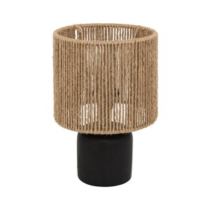 pak-199-000689 ΕΠΙΤΡΑΠΕΖΙΟ ΦΩΤΙΣΤΙΚΟ LEYDA PAKOWORLD ΚΕΡΑΜΙΚΟ ΣΕ ΜΑΥΡΟ-ΦΥΣΙΚΗ ΑΠΟΧΡΩΣΗ Φ16X24ΕΚ