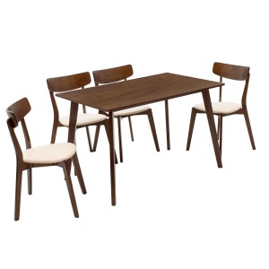 pak-200-000184-2 TΡΑΠΕΖΑΡΙΑ BENSON - TOTO PAKOWORLD ΣΕΤ 5ΤΜΧ ΚΑΡΥΔΙ - ΥΦΑΣΜΑ ΜΠΕΖ 120X75X75ΕΚ