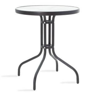 pak-200-000311-1 ΤΡΑΠΕΖΑΡΙΑ WATSON-TADE PAKOWORLD ΣΕΤ 3ΤΕΜ ΜΕΤΑΛΛΟ ΜΑΥΡΟ-ΓΥΑΛΙ Φ60X70ΕΚ