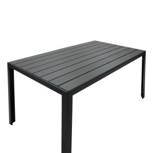 pak-200-000379-6 ΤΡΑΠΕΖΑΡΙΑ ΚΗΠΟΥ NARES-MOLY ΣΕΤ 7ΤΕΜ PAKOWORLD ΑΛΟΥΜΙΝΙΟ ΜΑΥΡΟ-TEXTILENE ΓΚΡΙ