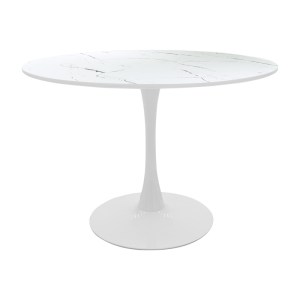 pak-200-000472-4 ΤΡΑΠΕΖΑΡΙΑ BALOU-GASTON ΣΕΤ 5ΤΕΜ PAKOWORLD MDF ΚΑΙ PP ΣΕ ΛΕΥΚΗ-ΦΥΣΙΚΗ ΑΠΟΧΡΩΣΗ Φ100X73ΕΚ