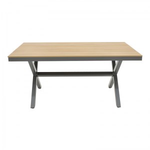 pak-200-000782-8 ΤΡΑΠΕΖΑΡΙΑ RAVEN -THORIO ΣΕΤ 5ΤΕΜ PAKOWORLD ΑΝΘΡΑΚΙ ΑΛΟΥΜΙΝΙΟ ΚΑΙ PLYWOOD ΣΕ ΦΥΣΙΚΗ ΑΠΟΧΡΩΣΗ 160X90X75ΕΚ