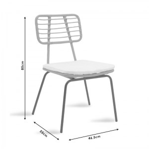 pak-200-000786-11 ΤΡΑΠΕΖΑΡΙΑ NAOKI - KLITON ΣΕΤ 5ΤΕΜ PAKOWORLD ΑΝΘΡΑΚΙ ΑΛΟΥΜΙΝΙΟ ΚΑΙ ΜΕΤΑΛΛΟ ΣΕ ΜΑΥΡΗ ΑΠΟΧΡΩΣΗ 80X80X74ΕΚ