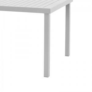 pak-200-000807-6 ΤΡΑΠΕΖΑΡΙΑ KLITON - SAVOR ΣΕΤ 5ΤΕΜ PAKOWORLD ΑΛΟΥΜΙΝΙΟ ΣΕ ΛΕΥΚΗ ΑΠΟΧΡΩΣΗ 150X80X74ΕΚ