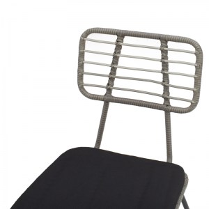pak-200-000823-5 ΤΡΑΠΕΖΑΡΙΑ NAOKI-KLITON A ΣΕΤ 7ΤΕΜ PAKOWORLD ΜΑΥΡΟ ΜΕΤΑΛΛΟ ΚΑΙ ΑΝΘΡΑΚΙ ΑΛΟΥΜΙΝΙΟ 150X80X74ΕΚ